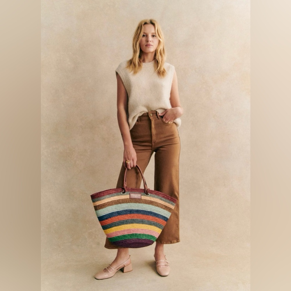 Sezane Le Crop Coffee - Size 4